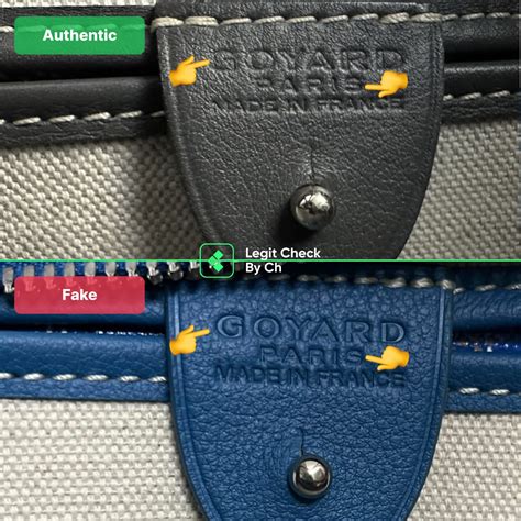 fake white goyard bag|real vs fake goyard bag.